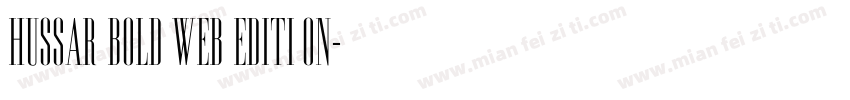 Hussar Bold Web Edition字体转换